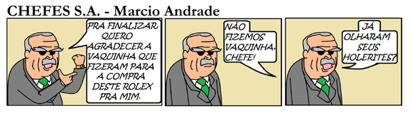 Quadrinho de Marcio Andrade