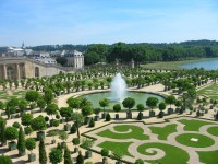 Jardim do palácio de Versalhes