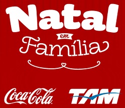 www.tam.com.br/promocaotamecoca-cola, Promoção Natal em Família Coca Cola e TAM