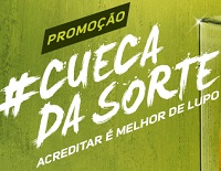 www.lupo.com.br/cuecadasorte, Promoção #Cueca da Sorte LUPO